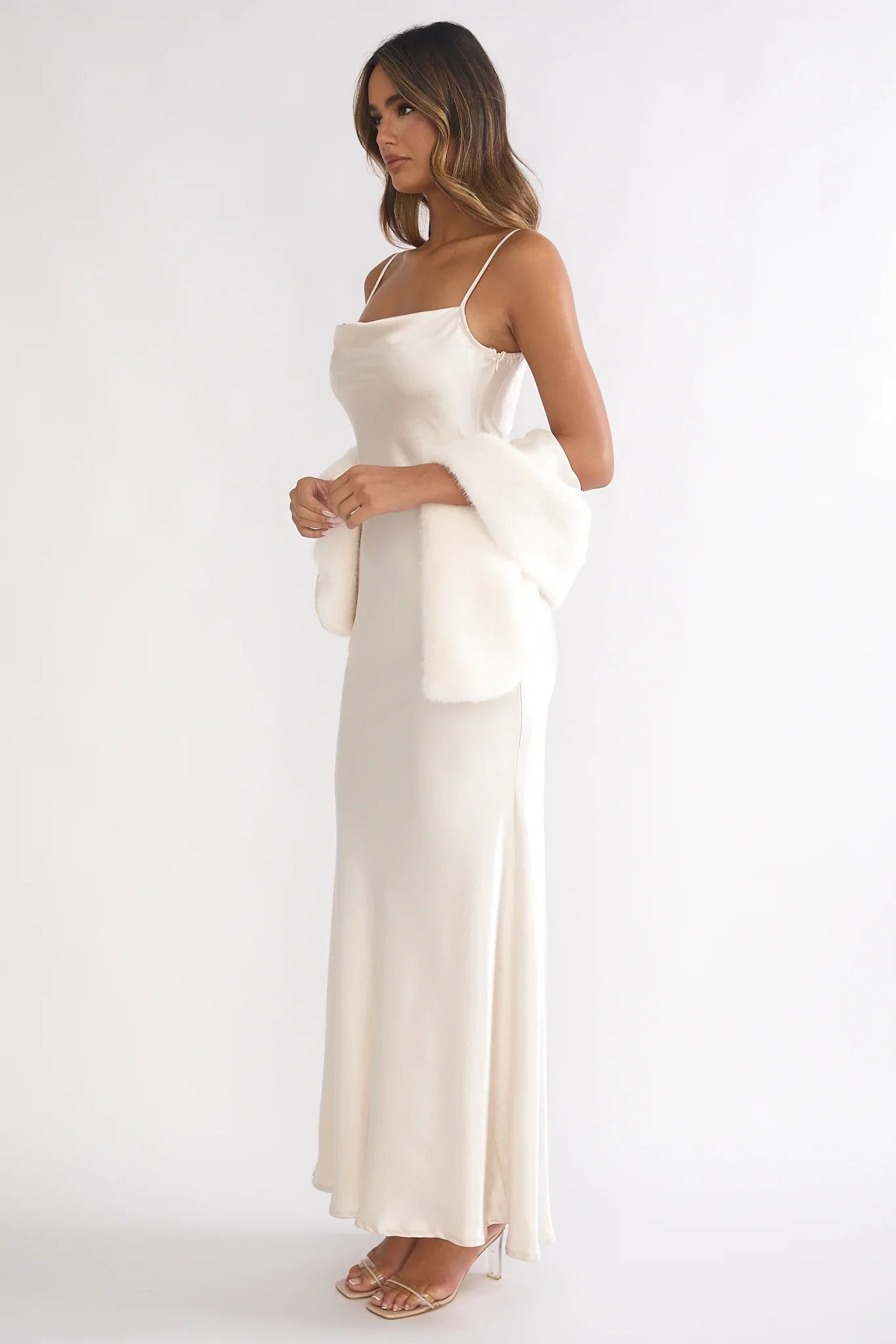 Hadley Cami Scarf Maxi Dress Cream