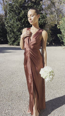 Lucia Maxi Dress - Rust