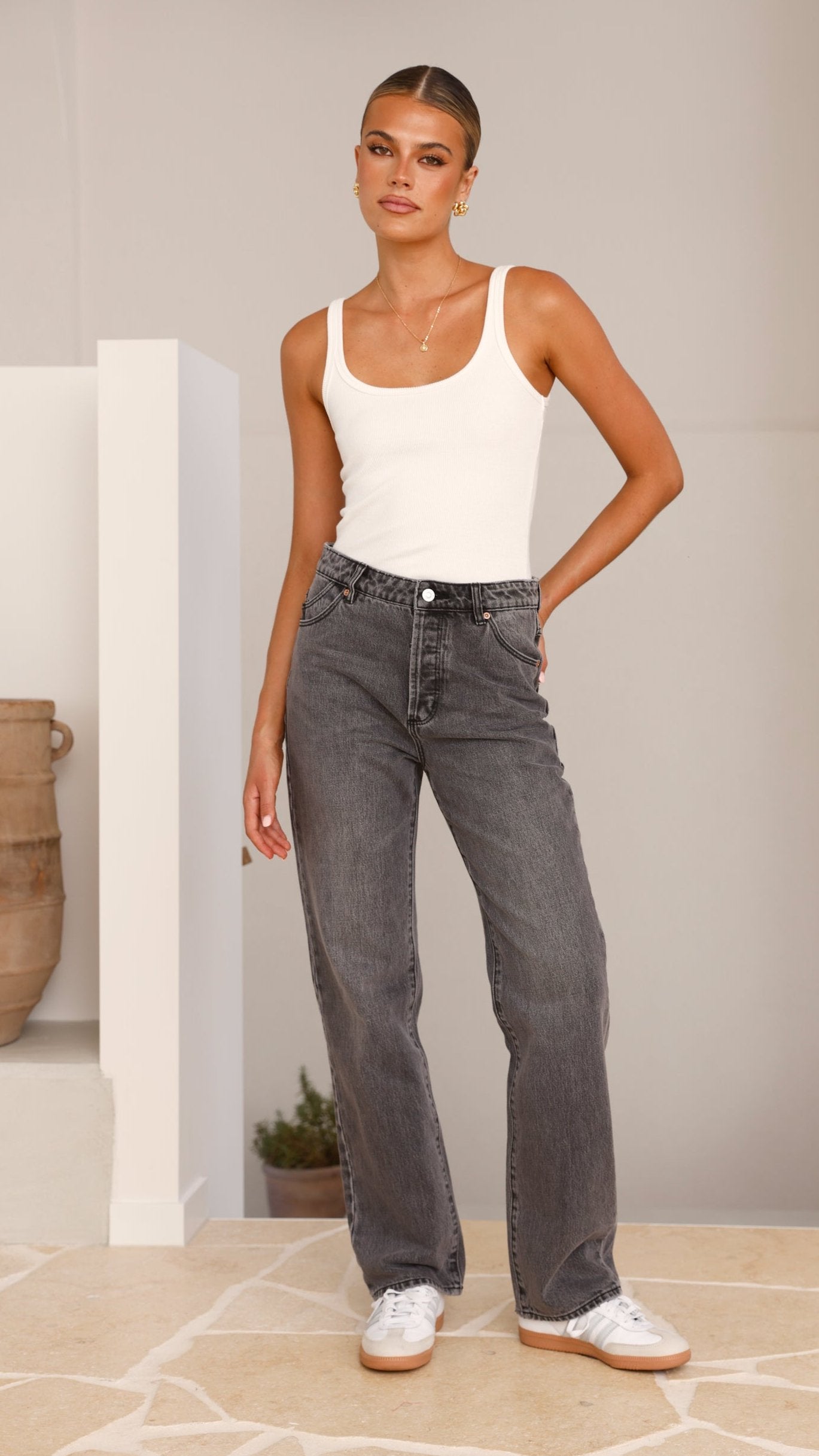 Rollas 90s Relaxed Jean - Vintage Black / Worn Black