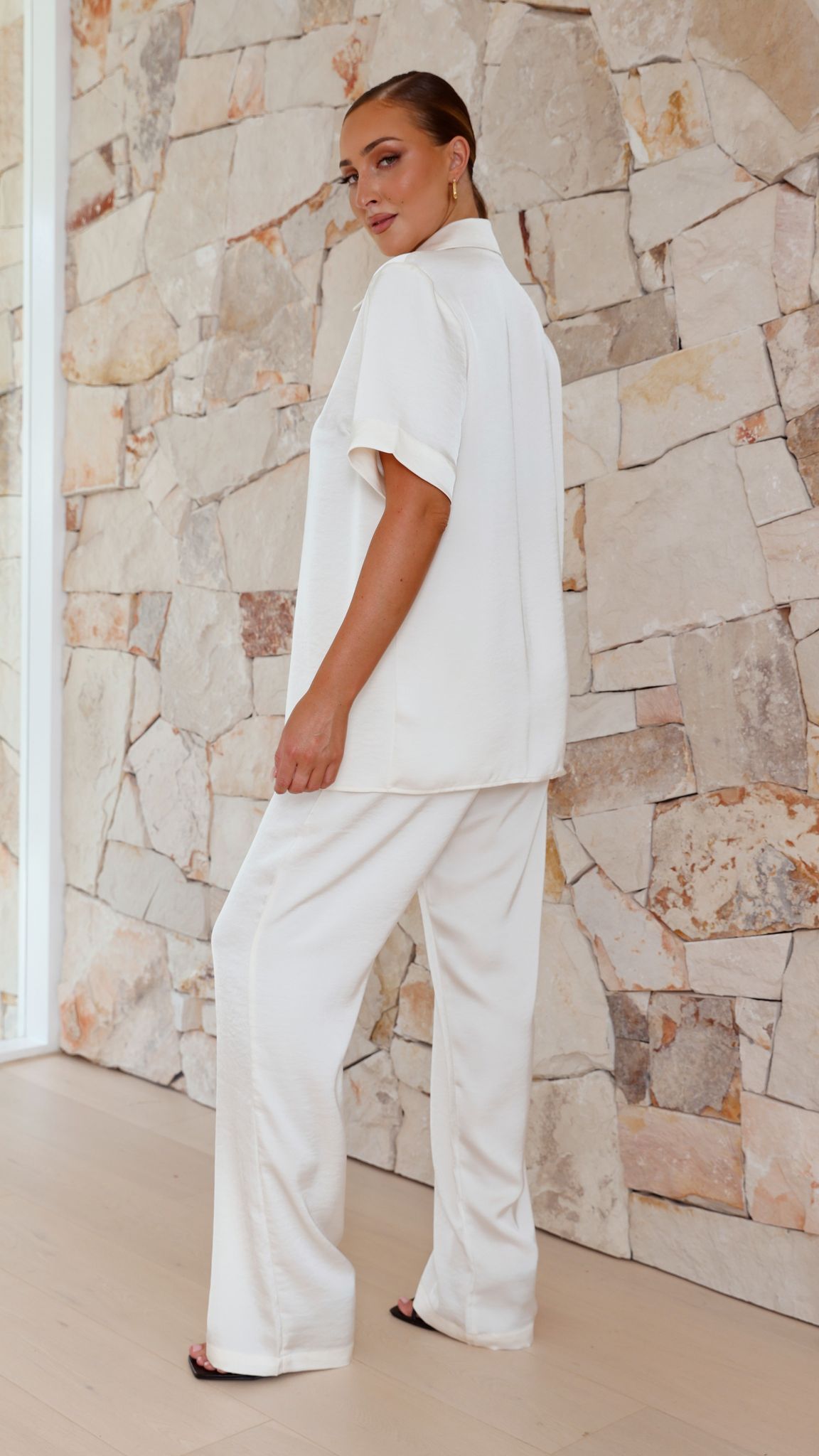Imogen Button Shirt - Cream