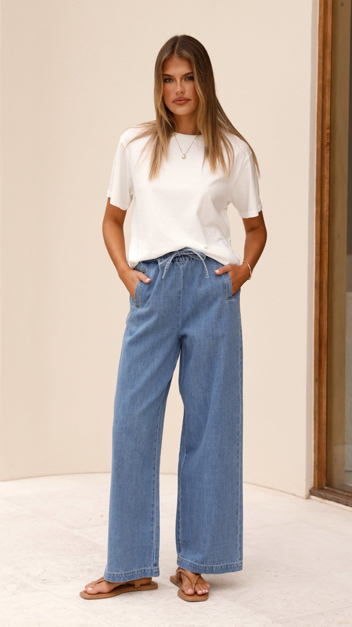 Darby Pant - Mid Blue Denim