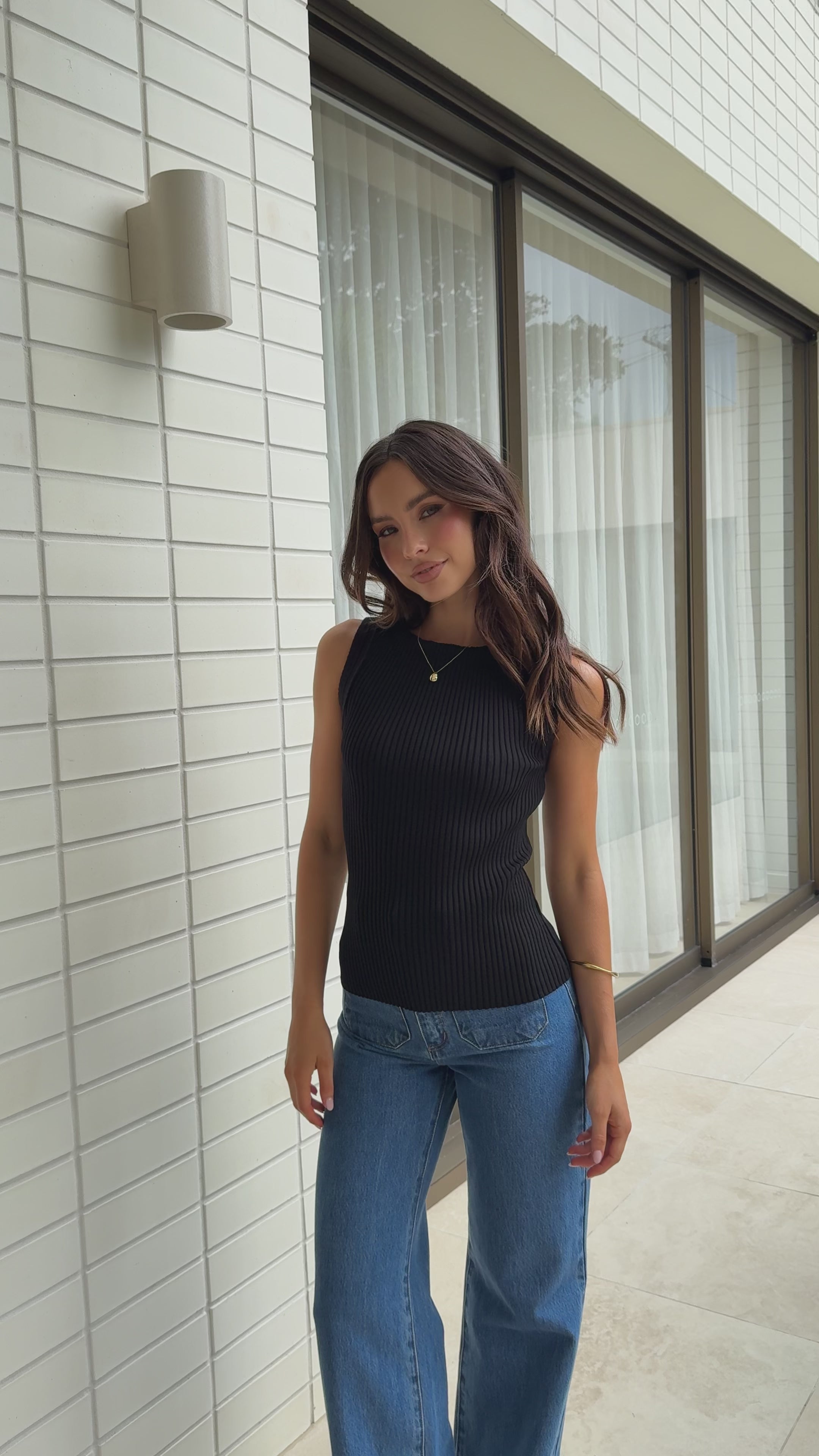 Ida Knit Top - Black