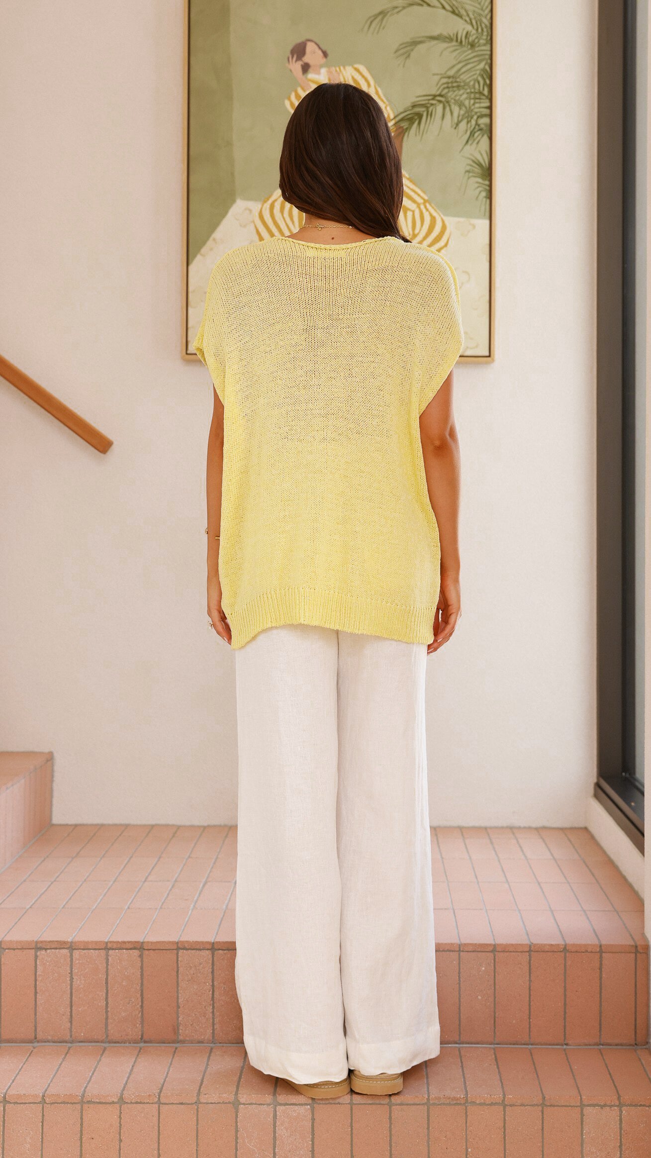 Stelaria Knit Top - Yellow