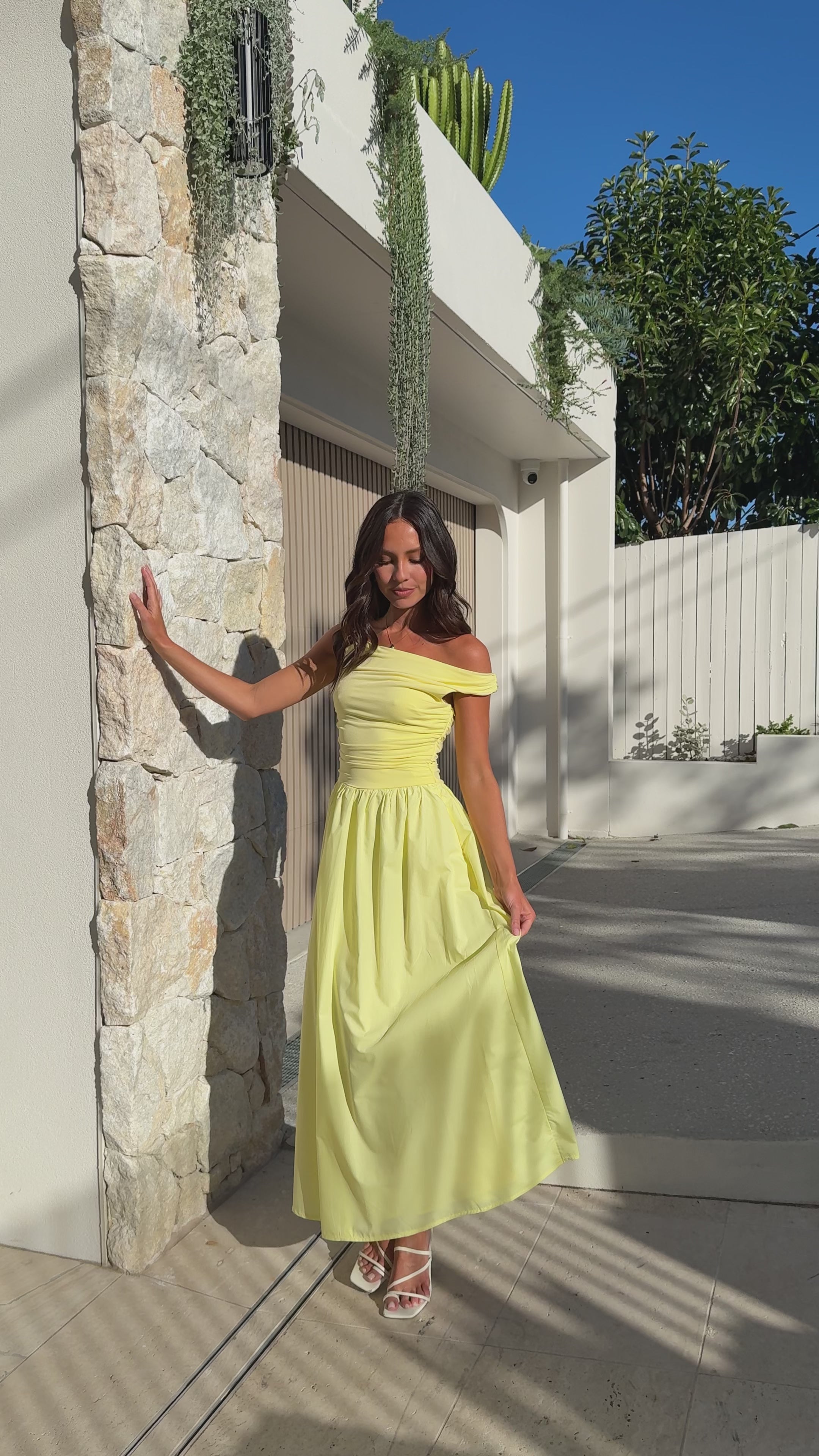 Immy Midi Dress - Yellow