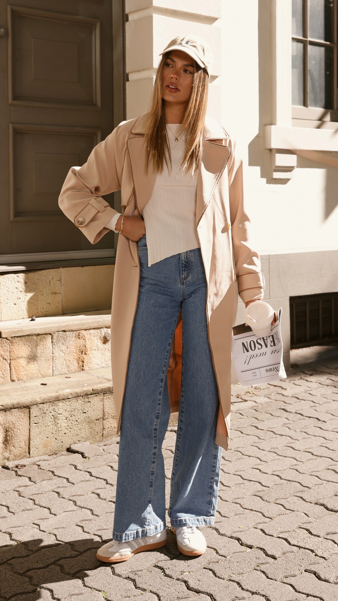 Blanca Trench Coat - Camel