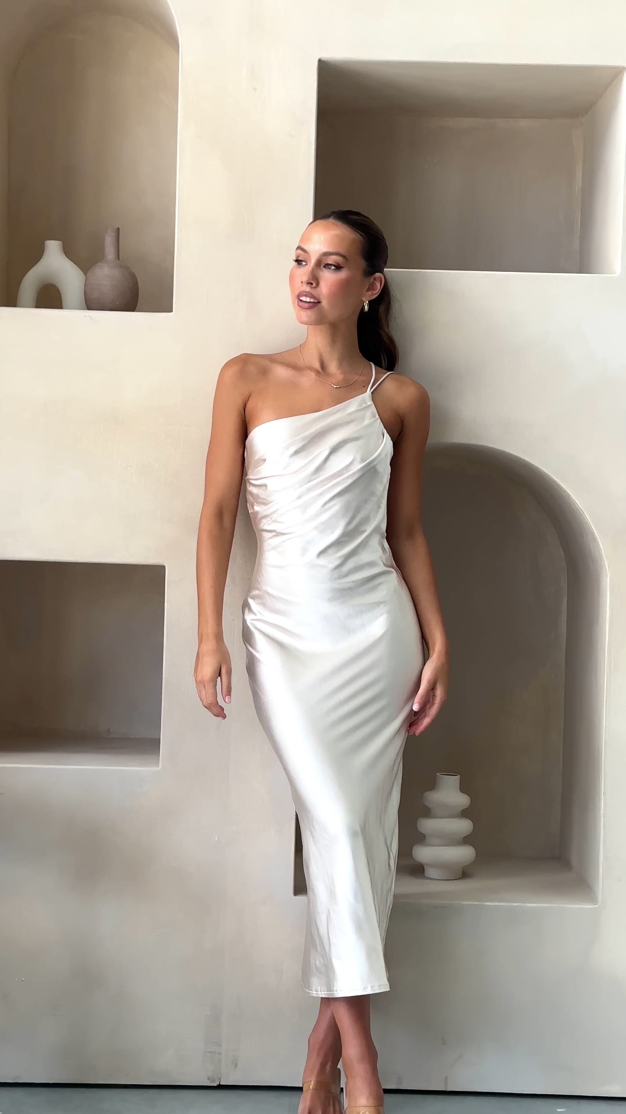 Josephina Midi Dress - Champagne