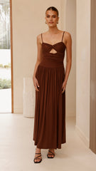 Libertine Maxi Dress - Chocolate
