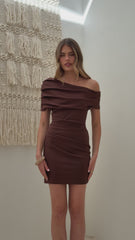 Telaia Mini Dress - Brown