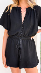 Loula Playsuit - Black