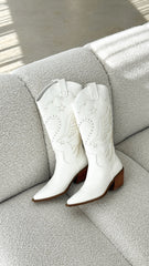 Everlyn Boots - White
