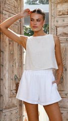 Leila Shorts - White