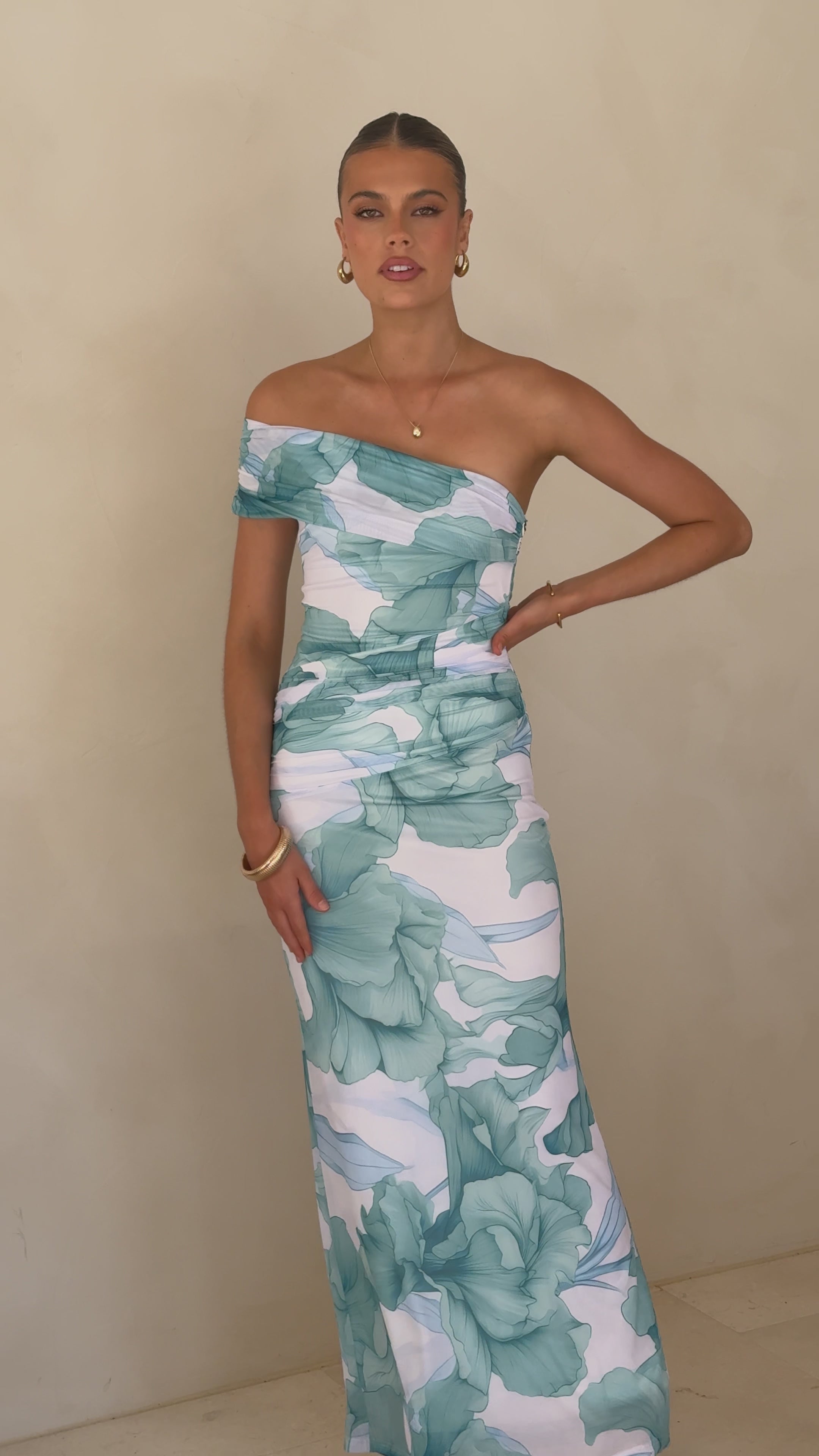 Coda Maxi Dress - Blue Floral