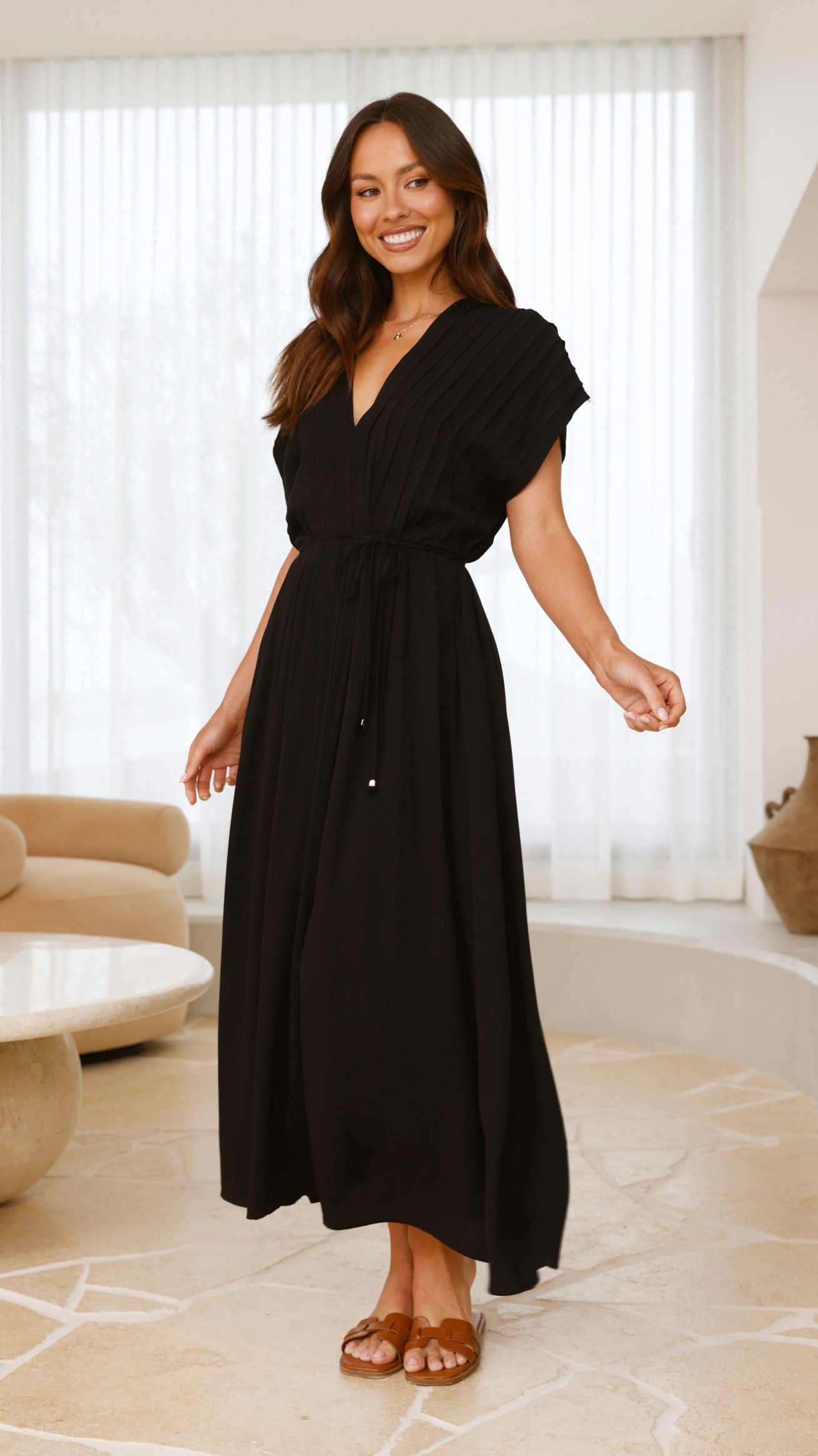 Velia Maxi Dress - Black