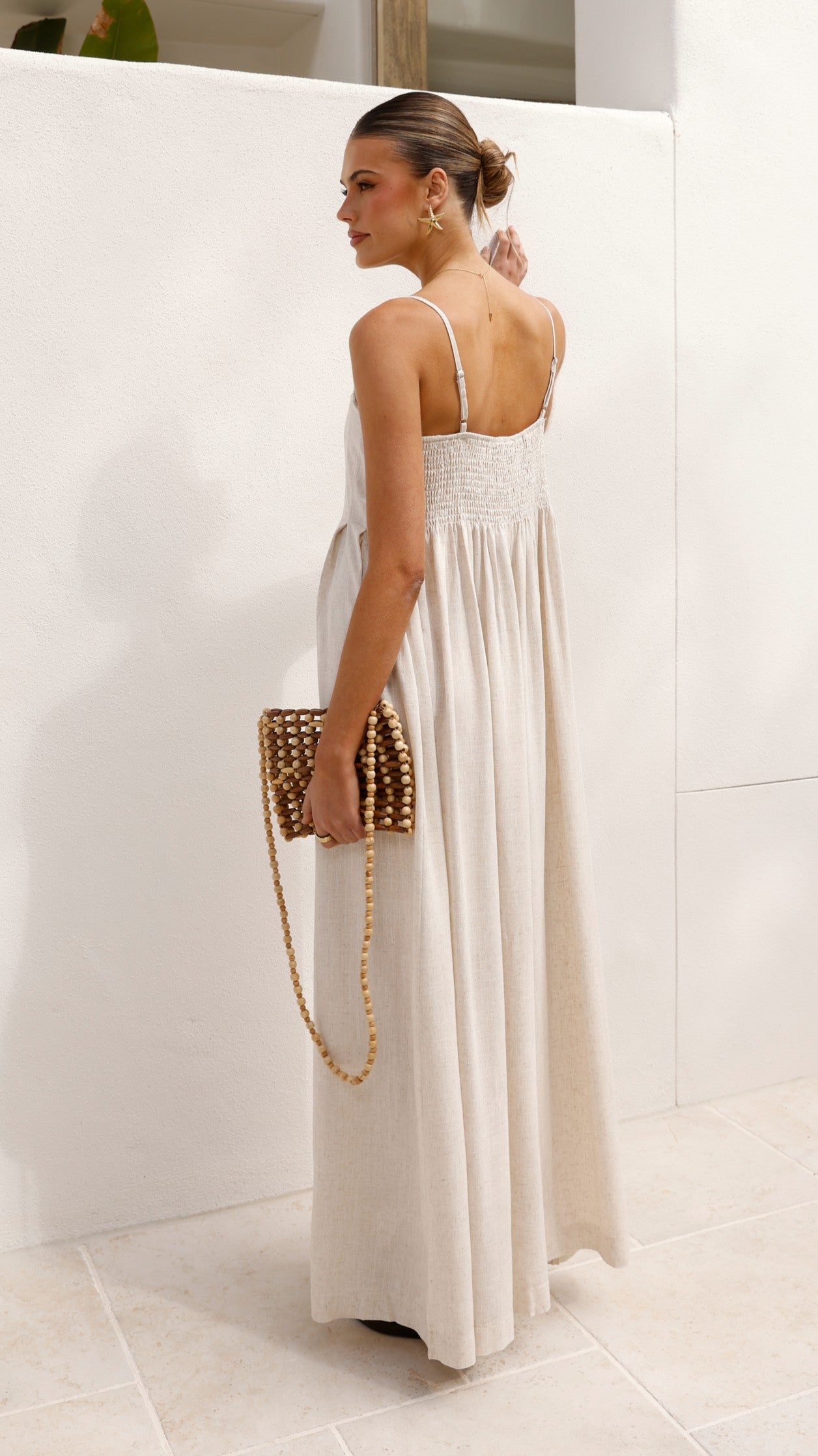 Pippy Maxi Dress - Natural