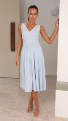 Jayde Knit Dress - Light Blue