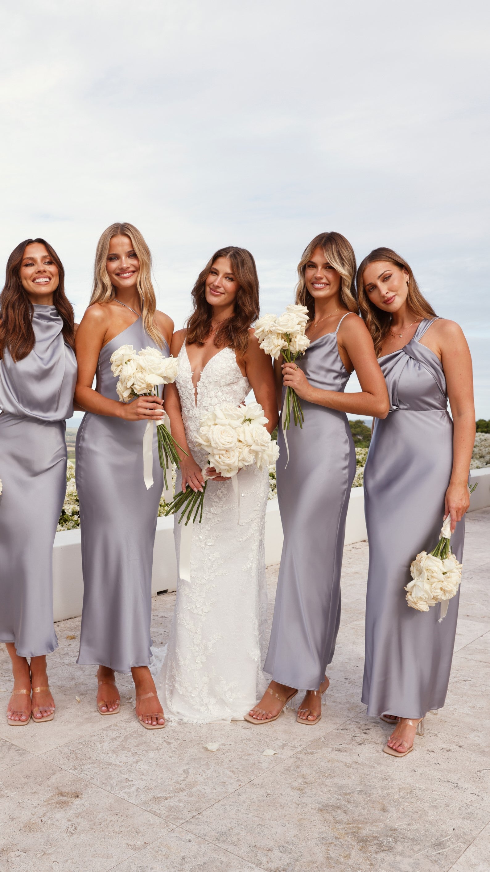 Greta Maxi Dress - Steel Blue