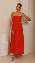 Silene Maxi Dress - Red