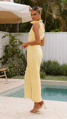 Simone Maxi Dress - Yellow