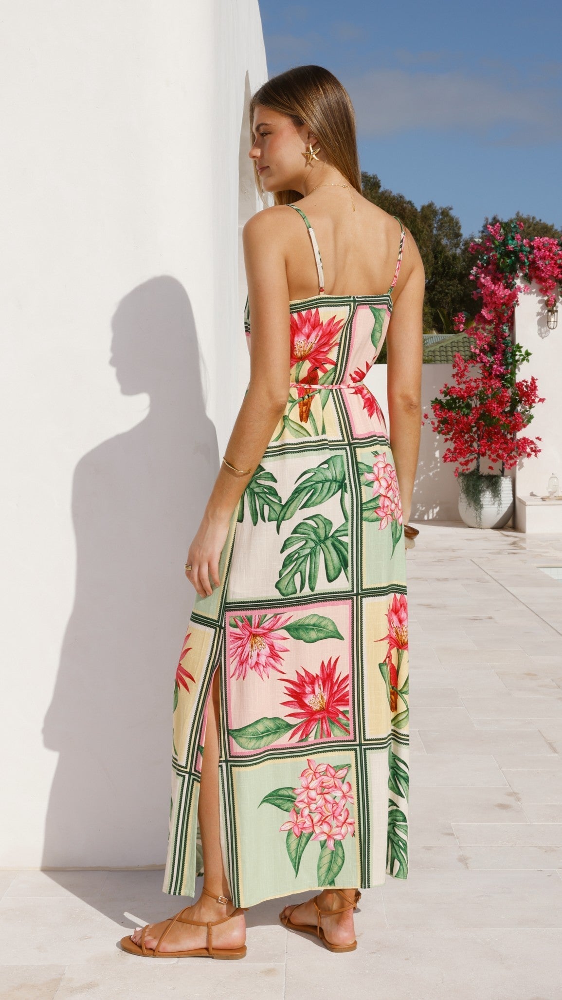 Elora Maxi Dress - Tropical Bloom