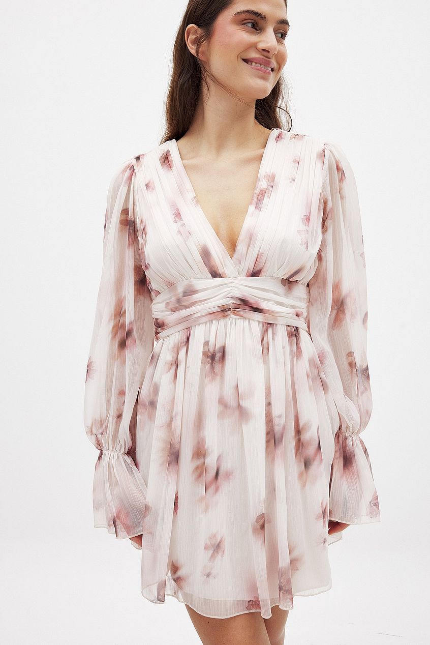 Marked Waist Mini Dress