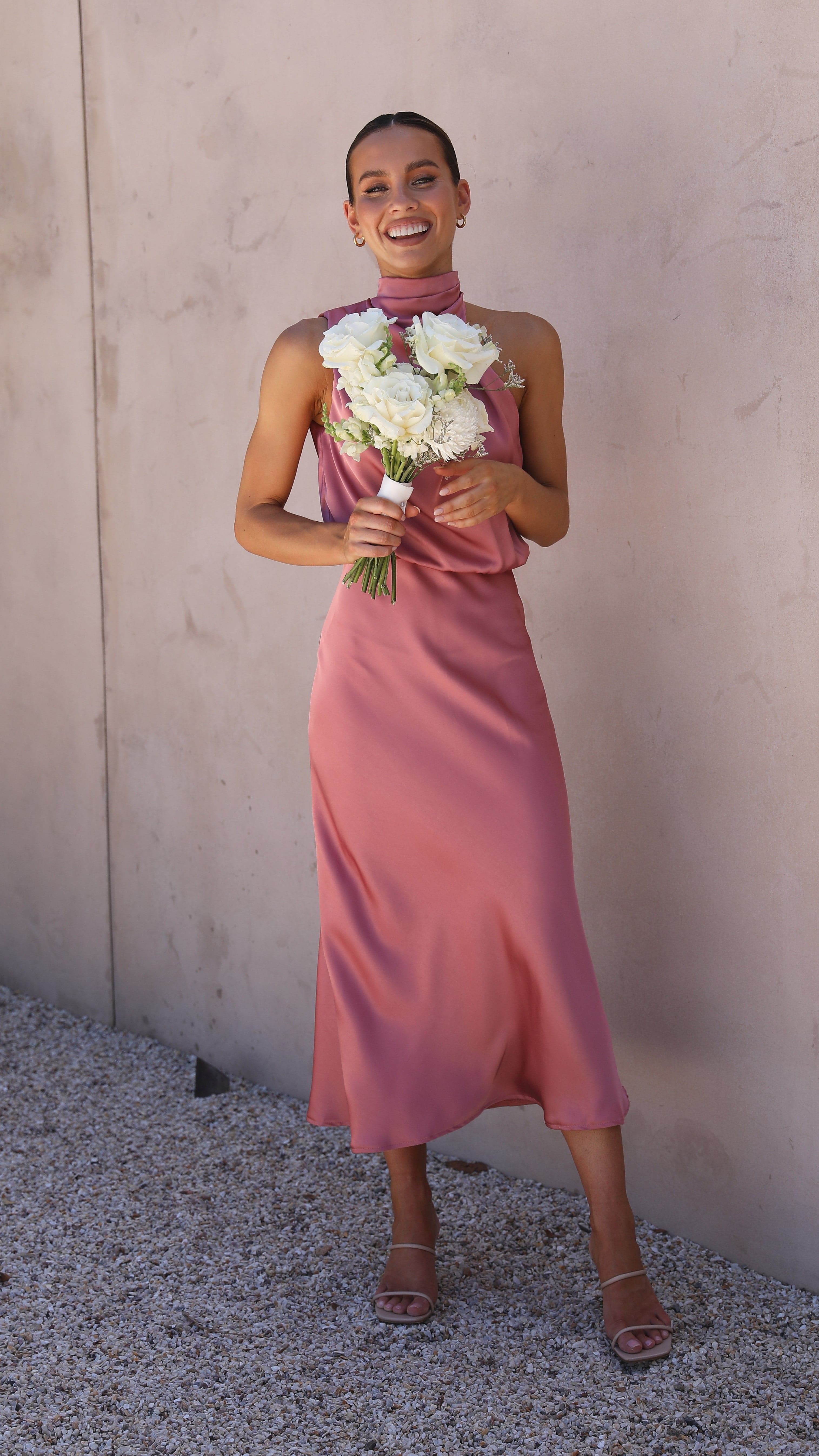 Esther Maxi Dress - Baked Rose