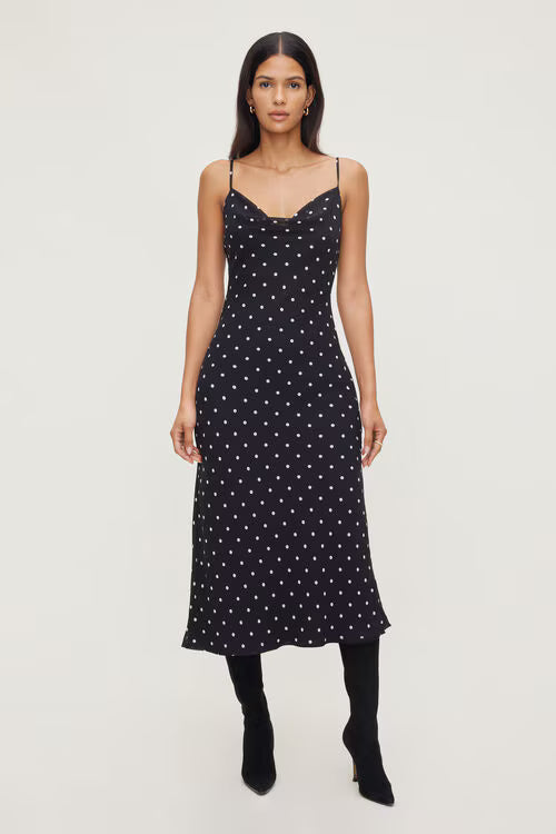 Estera Polka Dot Maxi Dress