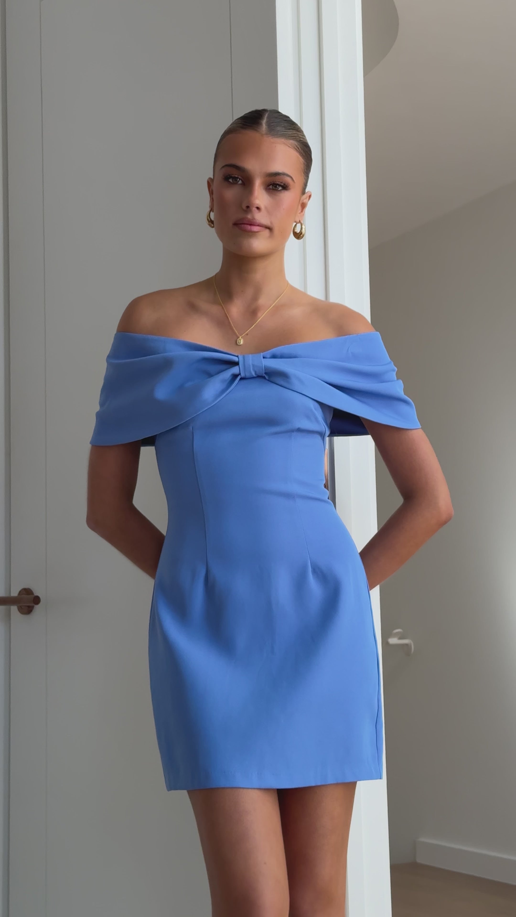 Mia Mini Dress - Blue