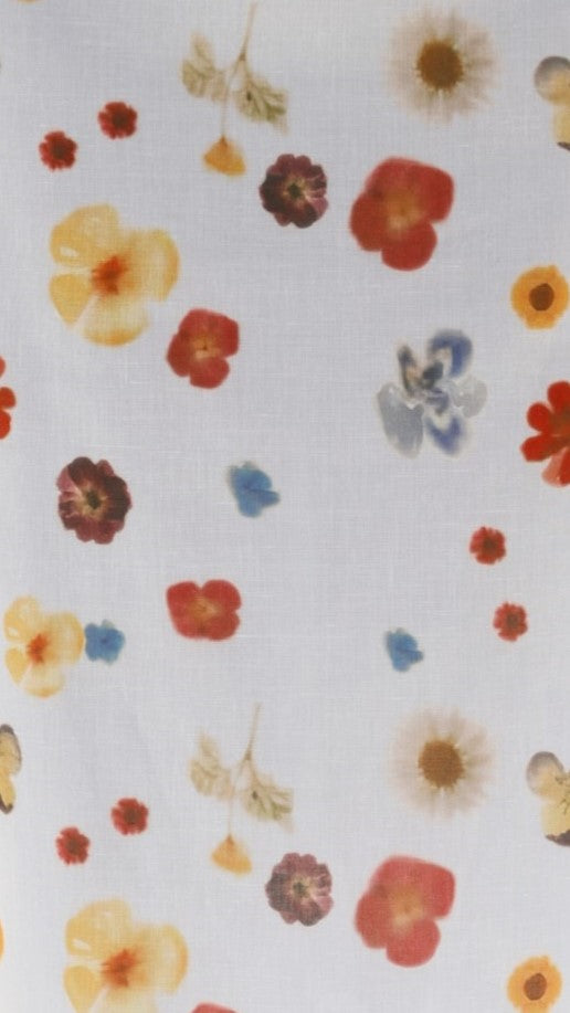 Vaiana Tie Top - Blue / Floral