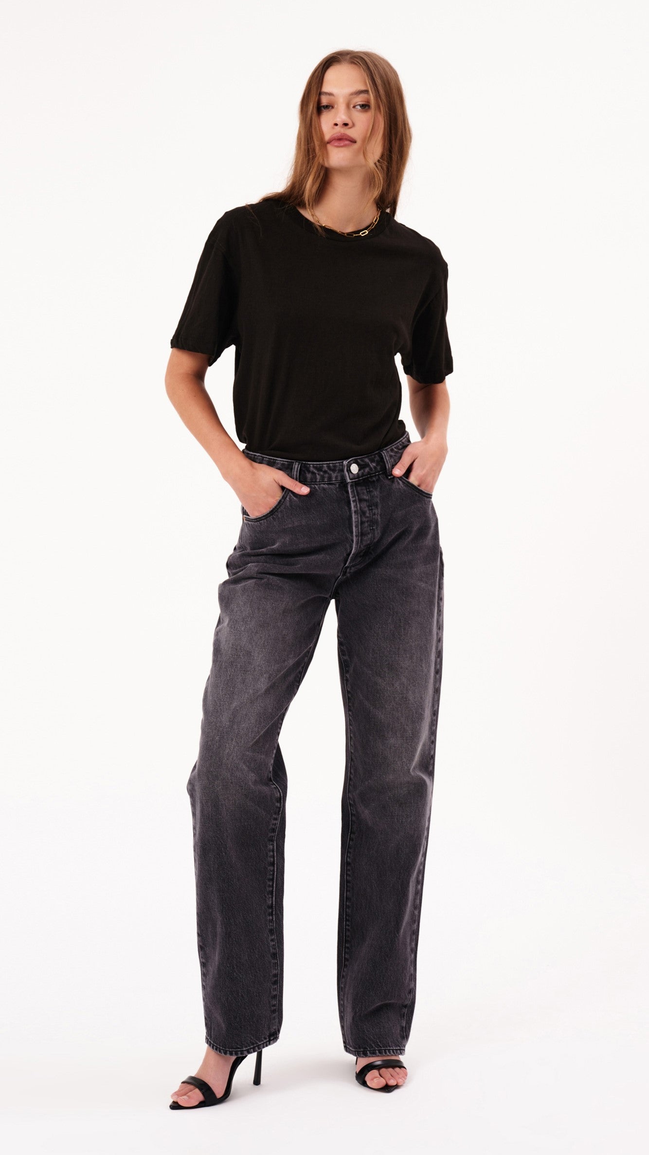 Rollas 90s Relaxed Jean - Vintage Black / Worn Black