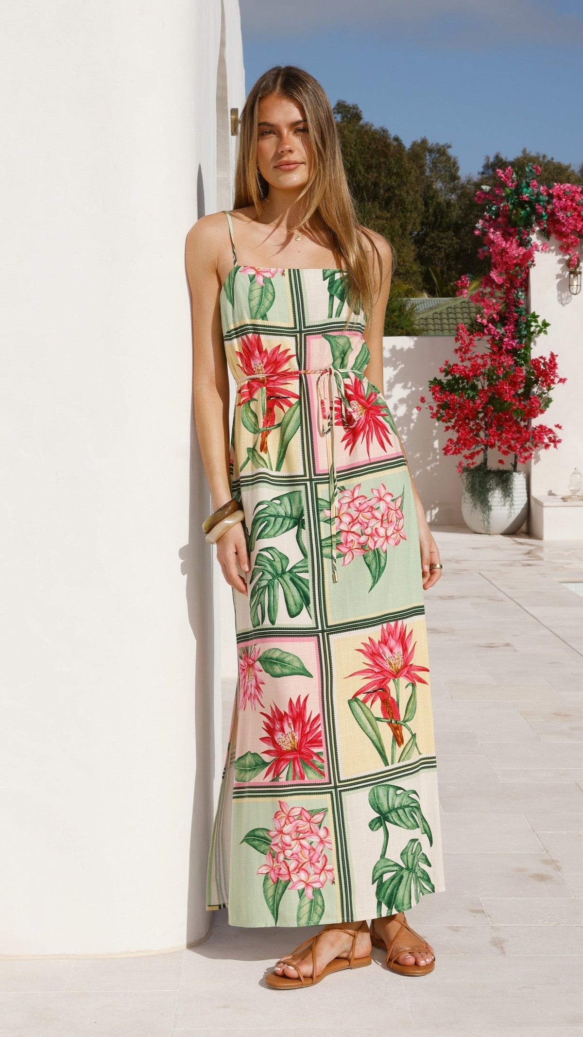 Elora Maxi Dress - Tropical Bloom