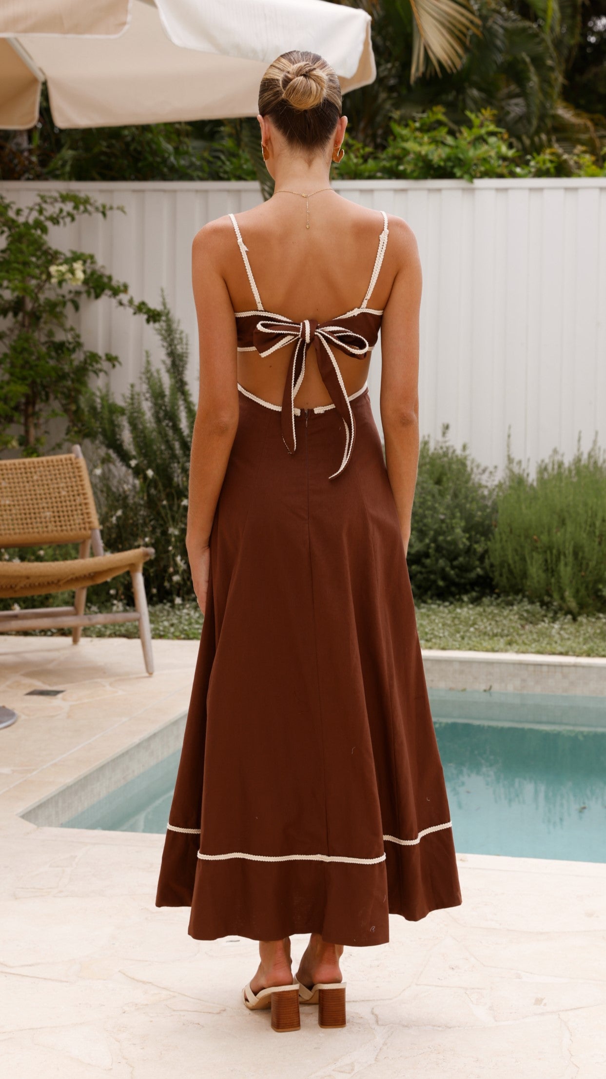 Nereda Maxi Dress - Chocolate