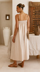 Gracia Maxi Dress - Beige