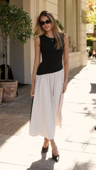 Darlita Maxi Dress - Black / Nude