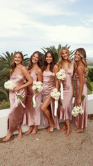 Josephina Midi Dress - Dusty Pink