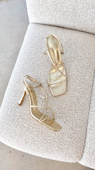 Stevie Heel - Gold Metallic