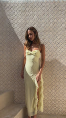Kiyah Midi Dress - Yellow