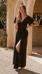Charlize Maxi Dress - Black
