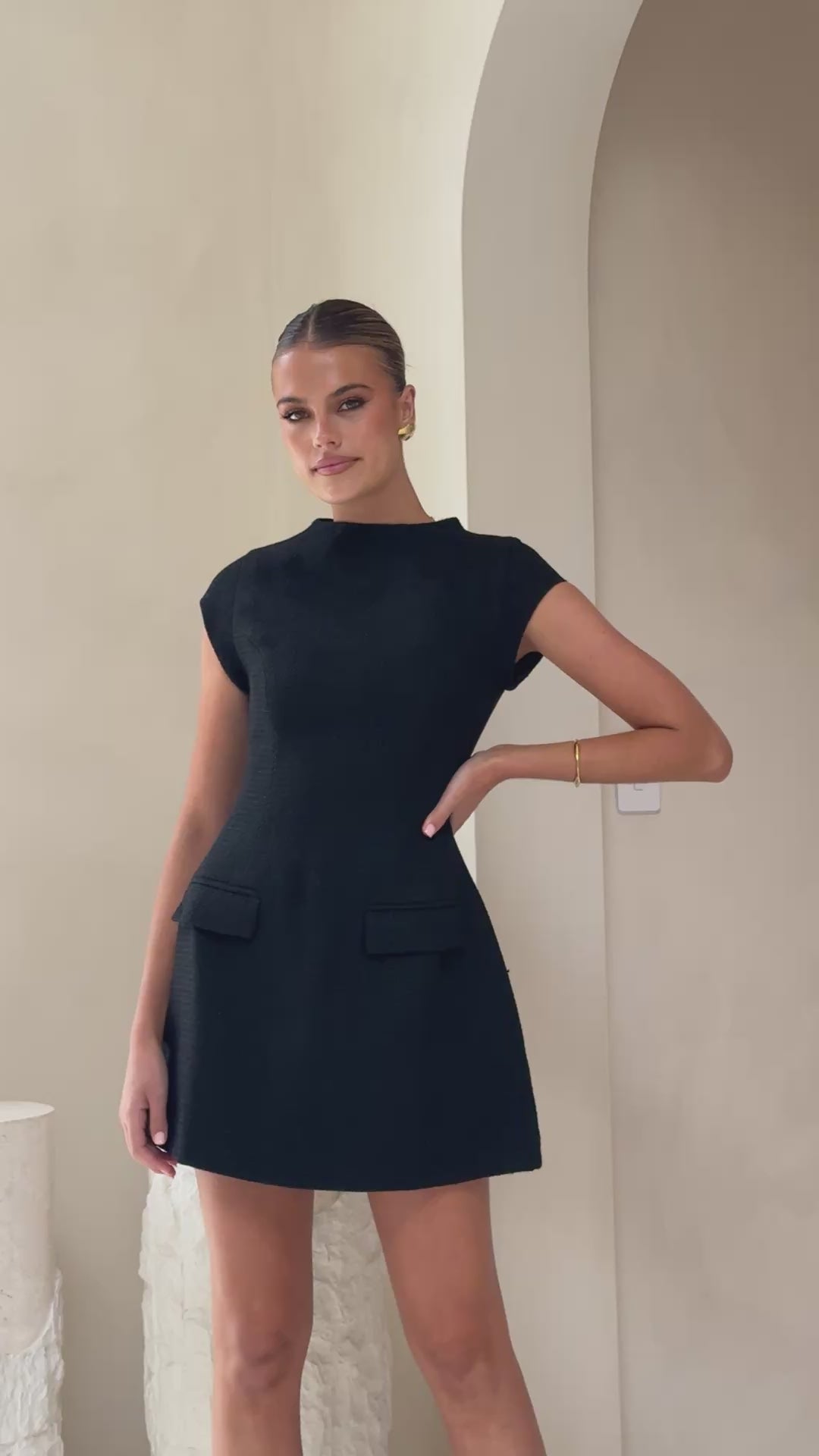 Fiona Mini Dress - Black