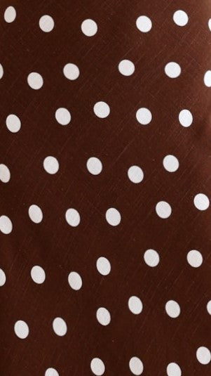 Janae Top and Shorts Set - Brown/White Polka