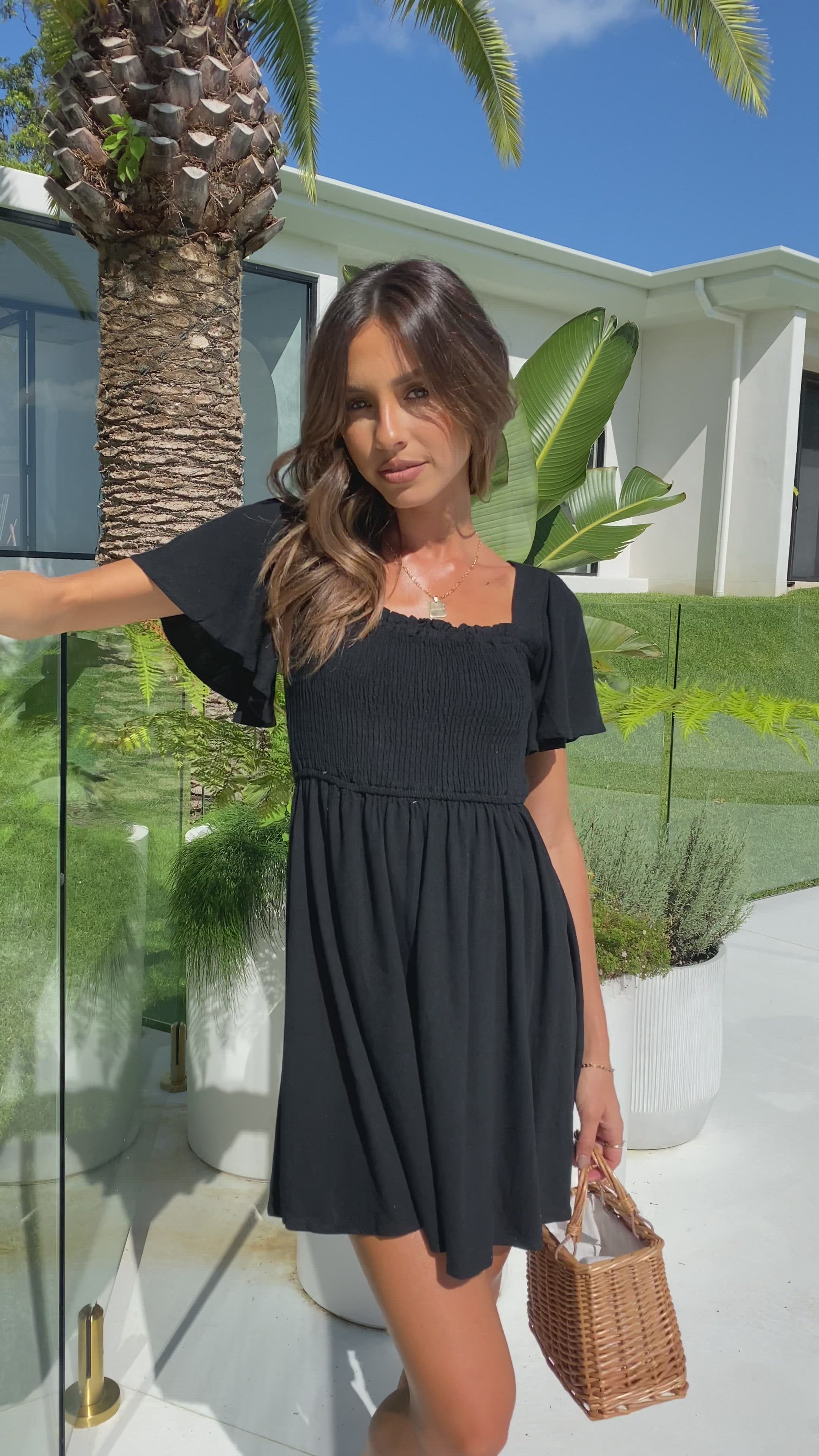 Molly Mini Dress - Black