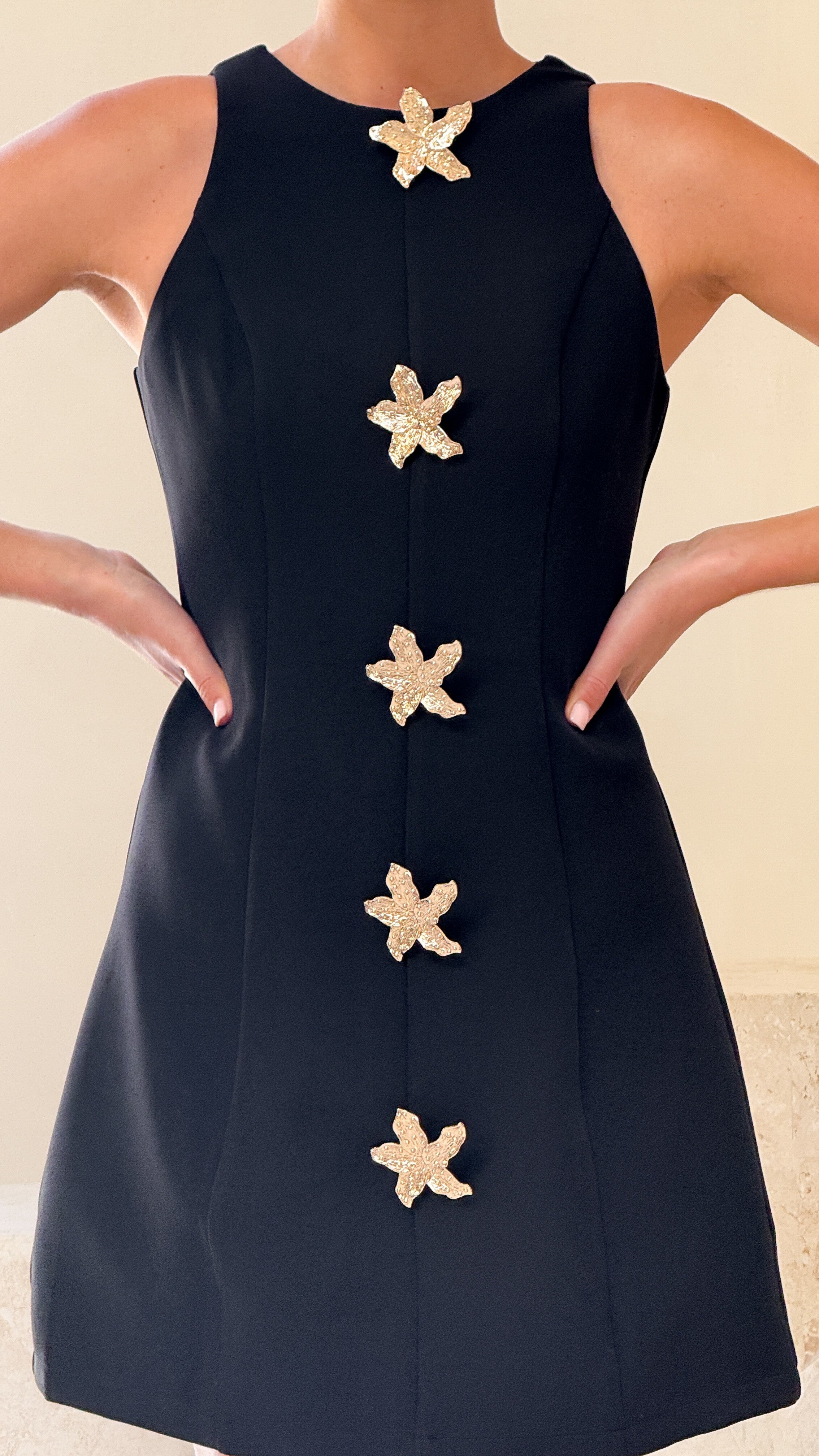 Daray Mini Dress - Black / Star