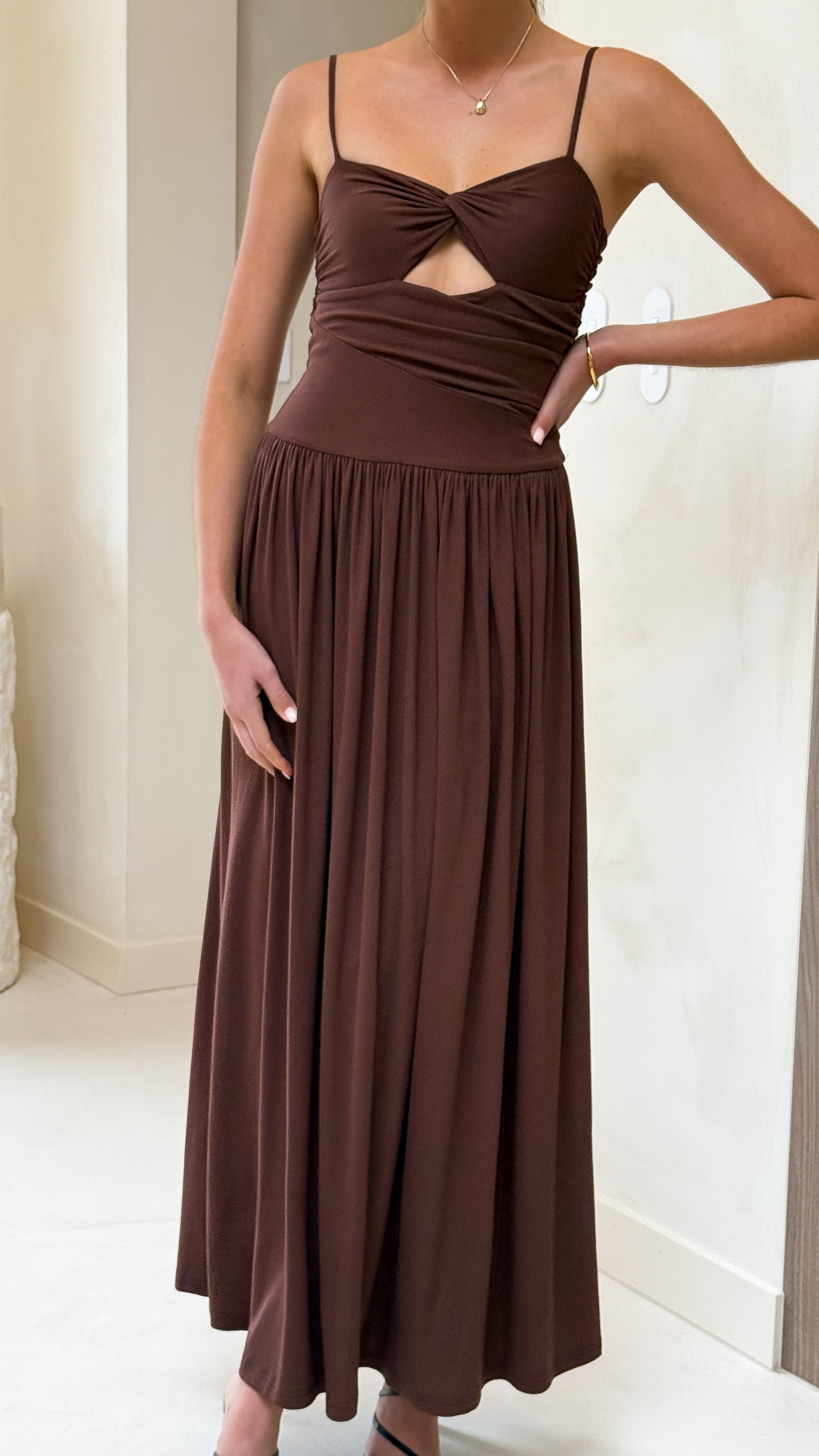 Libertine Maxi Dress - Chocolate
