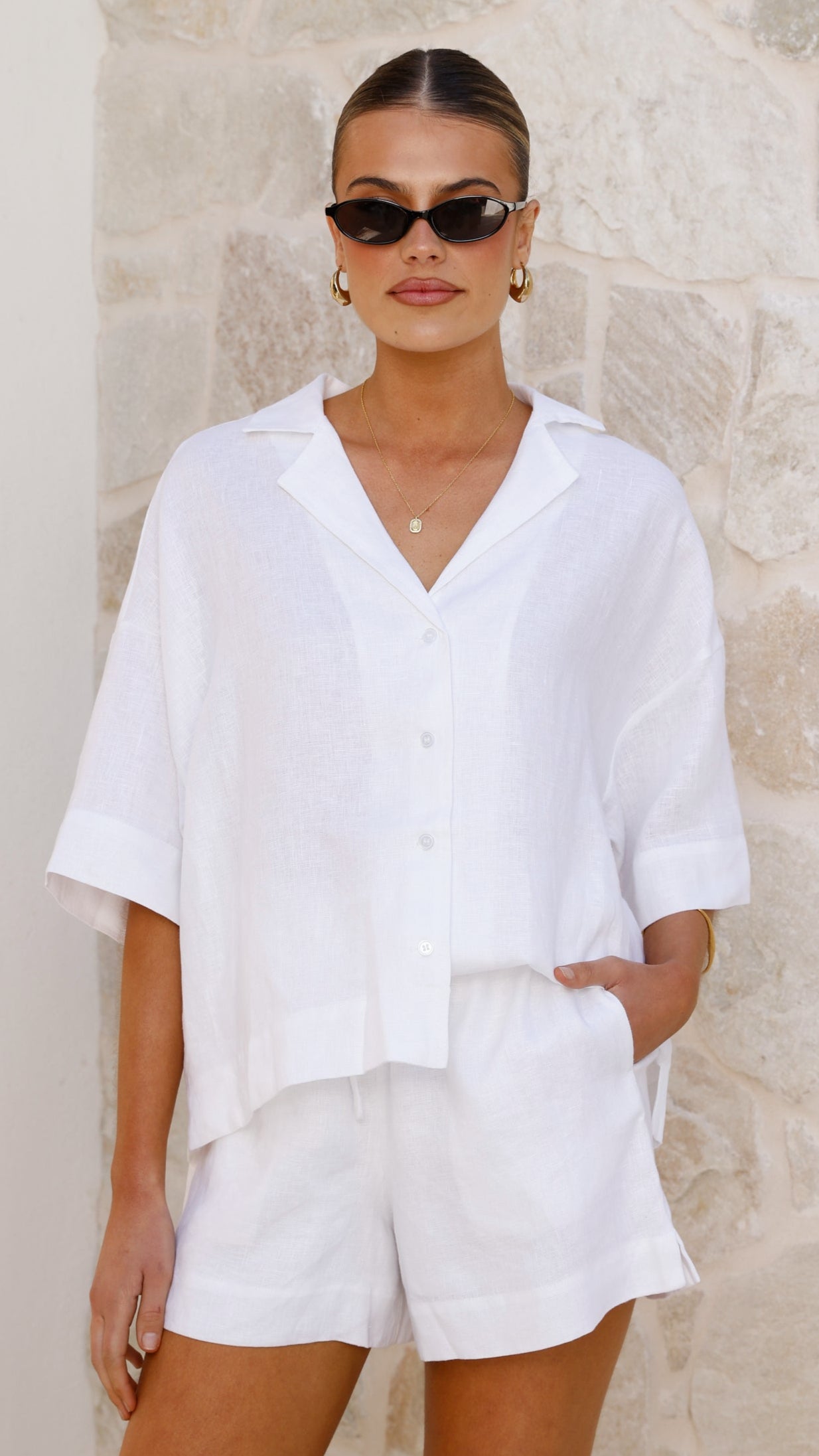 Luna Shorts - White