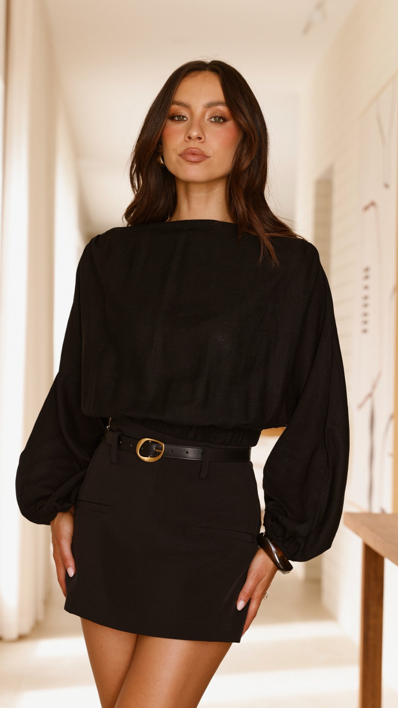 Katara Off Shoulder Top - Black