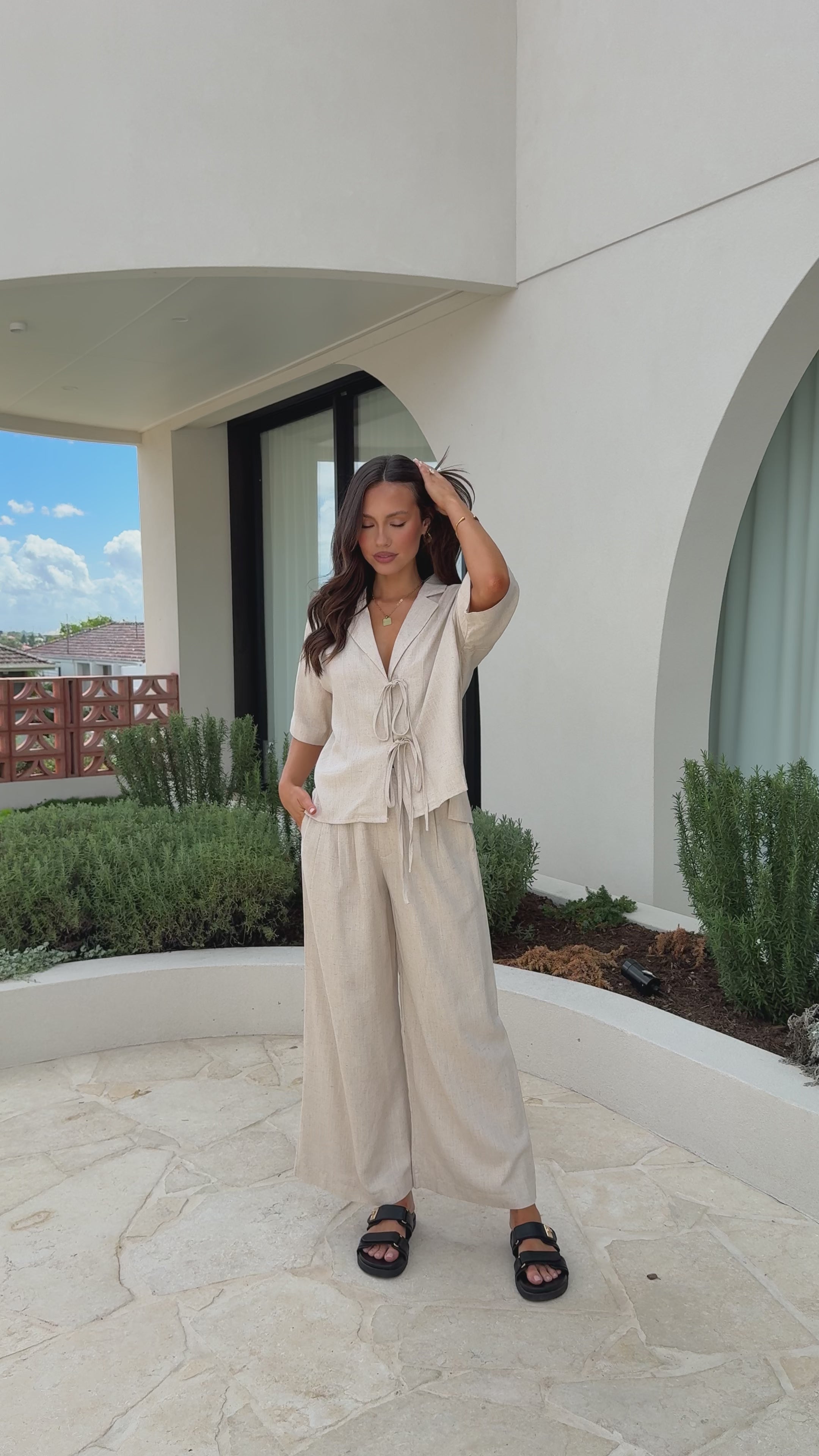 Lexi Linen Pants - Natural
