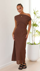 Luci Maxi Dress - Brown