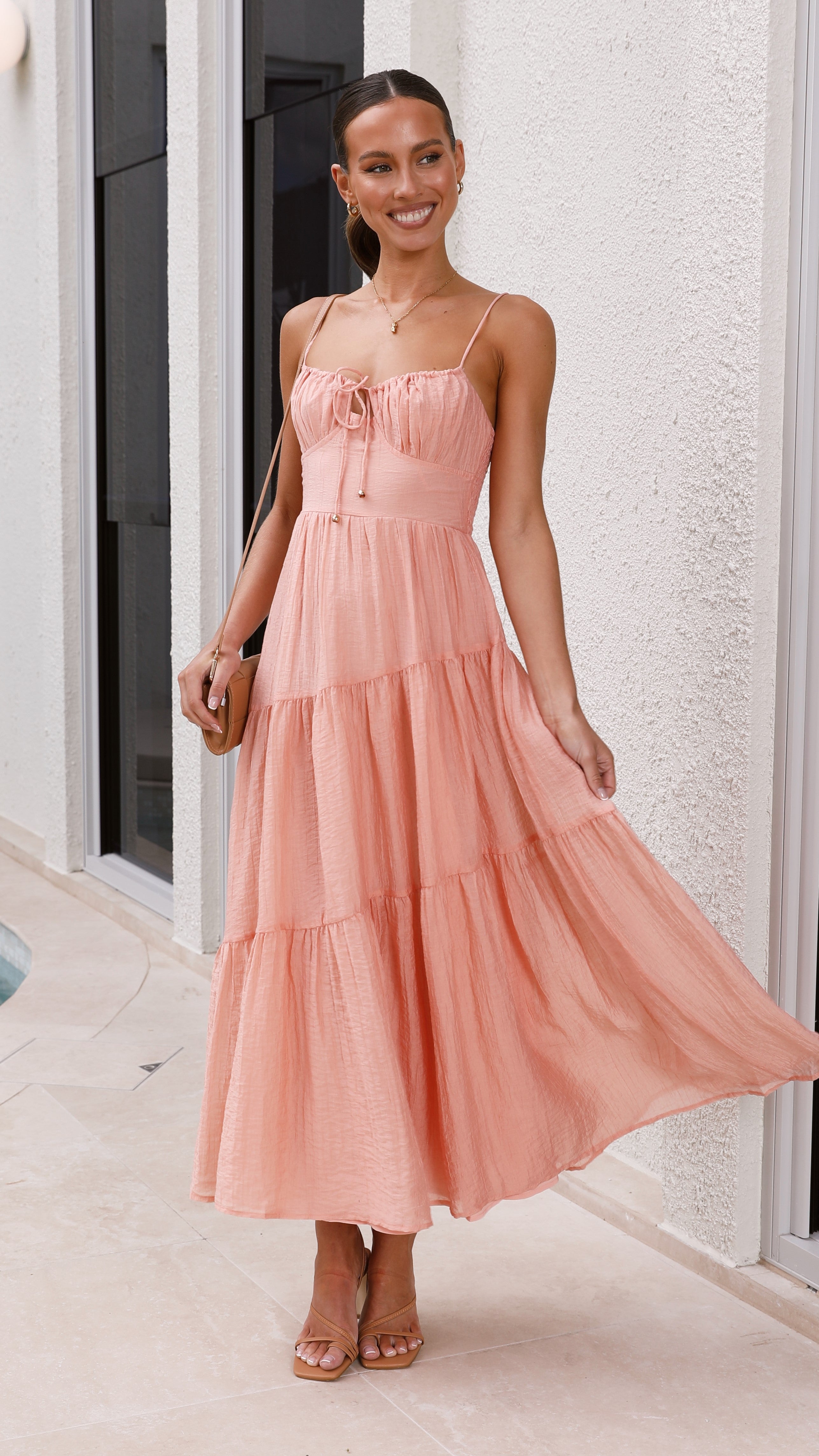 Cove Maxi Dress - Apricot