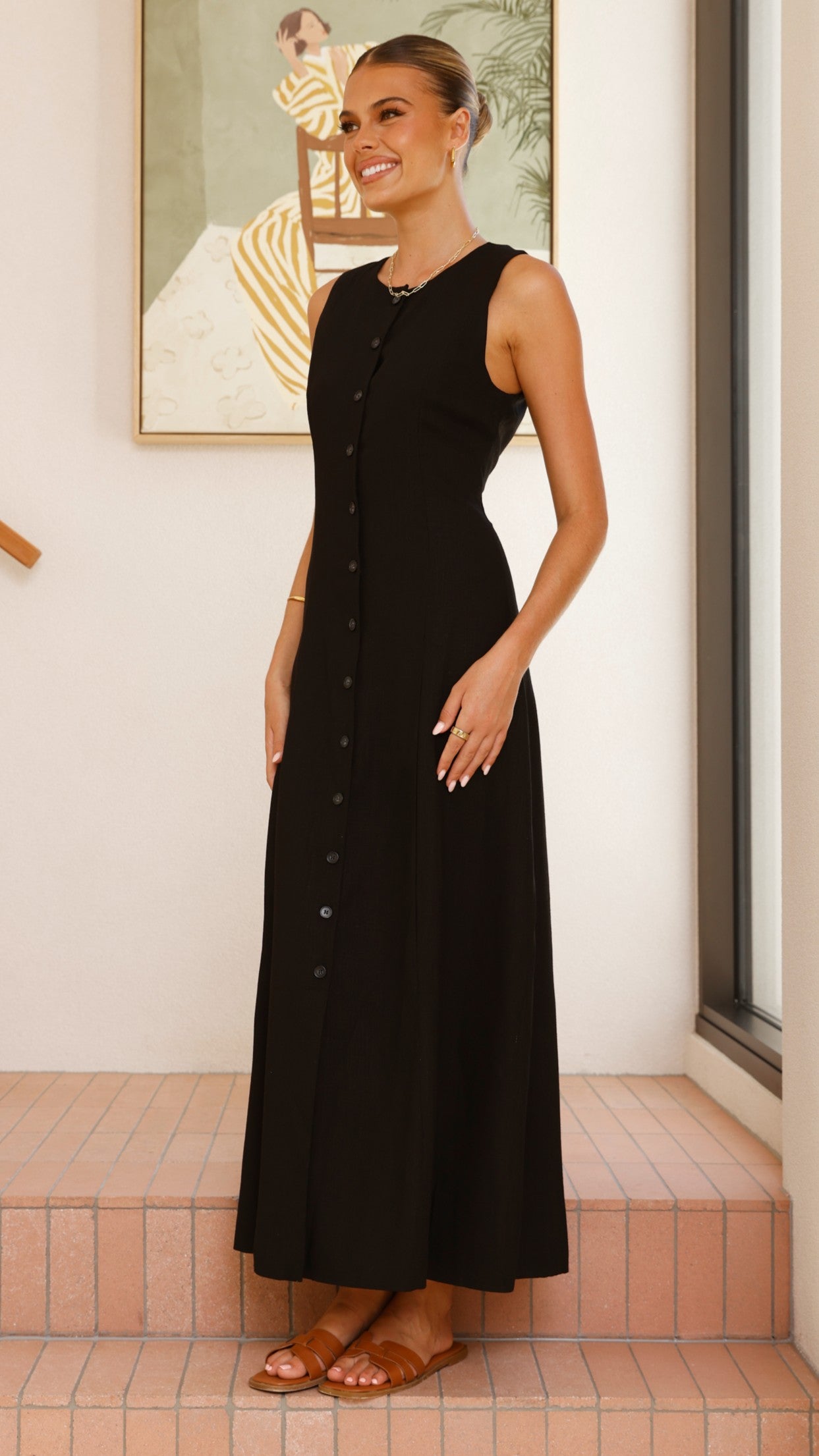 Lina Maxi Dress - Black