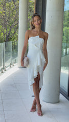 Positano Midi Dress - White