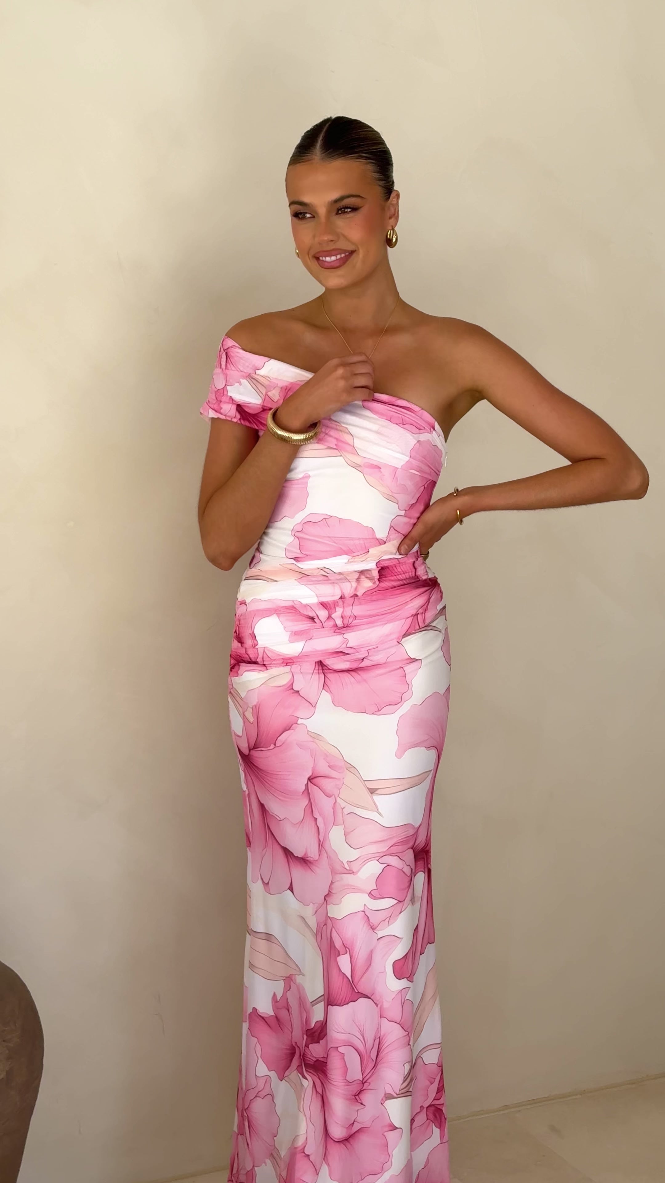 Coda Maxi Dress - Pink Floral